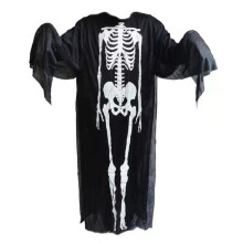 (Child)Halloween Skeleton Ghost Cosplay Costume Fancy Dress Party Children Adult Set
