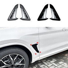 Car Front Side Air Outlet Cover Trim for X3 G01 X4 G02 2018+ Car Styling Vent Gloss Black