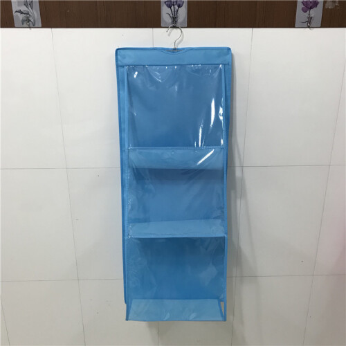 (Blue) Large Storage Capacity Bag Fashion Practical Wardrobe Multilayer Wardrobe Style
