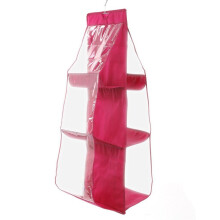 (Pink) Capacity Storage Large Bag Fashion Practical Wardrobe Style Multilayer Wardrobe