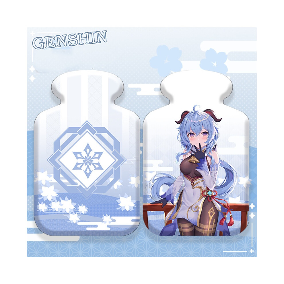 (Ganyu) Hot Impact Genshin Water Bag Keeping Hand Warmer Water Injection Bag Gift Xmas
