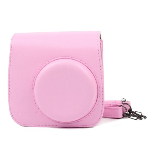 (Strawberry Pink)Suitable For Fujifilm Instax Mini 8 9 Digital Protective Camera Case Covers