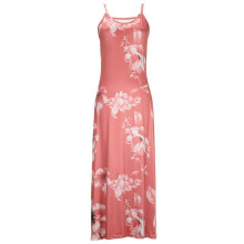 (Pink, 2XL) Plus Casual Womens Size Sleeveless Strappy Boho Summer Holiday Dress Maxi Swing