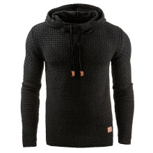 (Black,2XL)Mens Warm Jacket Outwear Jumper Hoodies Coat Sweater Hooded Sweatshirt Pullover