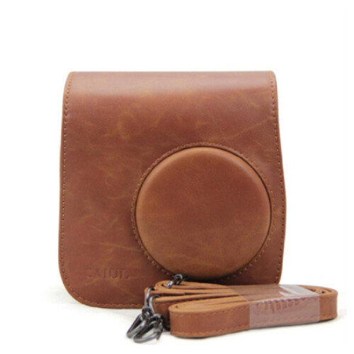 (Brown)Suitable For Fujifilm Instax Mini 8 9 Digital Protective Camera Case Covers