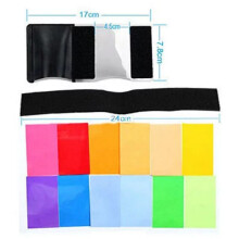 Gel Colors 12 Filter Flash Diffuser Soft Box Studio Lighting For Filter Camera