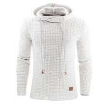 (White,L)Mens Warm Jacket Outwear Jumper Hoodies Coat Sweater Hooded Sweatshirt Pullover