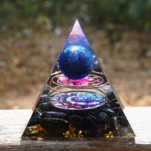 (22)Orgonite Chakra Energy Pyramid Aura Divination Yoga Meditation Ornaments Craft