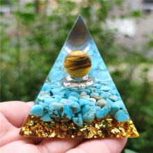 (33)Orgonite Chakra Energy Pyramid Aura Divination Yoga Meditation Craft Ornaments