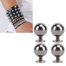 50 Sets 8mm Solid Iron Rivet Kit for Clothing & Crafts Black