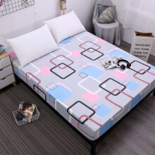 (Color Cloud, 90x200x25cm) Printed Stripes Floral Mattress Protective Cover Dustproof Fitted Sheet Dec Home