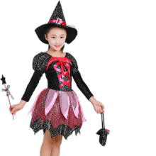 (8,150)Children Halloween Cosplay Witch Costume Teens Baby Girl Gown Infant Dress