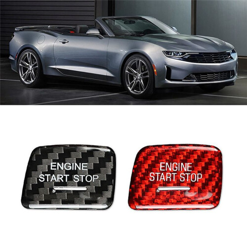 Start Stop Push Button for  Camaro Corvette C7 Car Engine Ignition  Button Cover Decoration Trim(B) 2