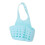 (Blue)Kitchen Sink Soap Sponge Holder Organizer Adjustable Snap Hanging Basket Drain 1