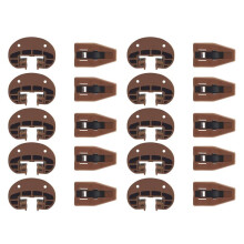 Drawer Slides Guides Plastic 10Pairs with Roller Undermount Drawer Slides Stopper for Dresser Drawer Replacement Parts