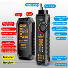 ANENG M469A Network Cable Finder RJ45 RJ11 LAN Cable Finder Tester Anti-Interference Testing Instrument Network Repair,Black
