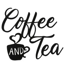 Panneau à Café et Bar à Thé en MéTal à Suspendre, DéCoration de Tasse Noire, Lettre pour Café, Ferme, Cuisine