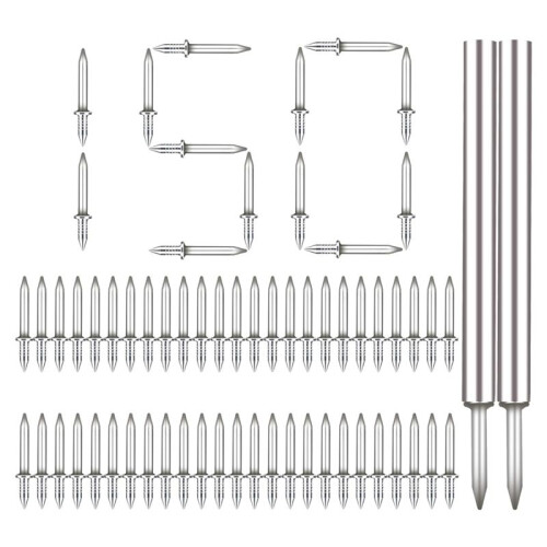 150Pcs Baseboard Seamless Nails Double-Headed Screw, Skirting  Special Invisible Security Nails with Sleeve Tool
