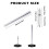 200Pcs Baseboard Seamless Nails Double-Headed Screw, Skirting  Special Invisible Security Nails with Sleeve Tool 1