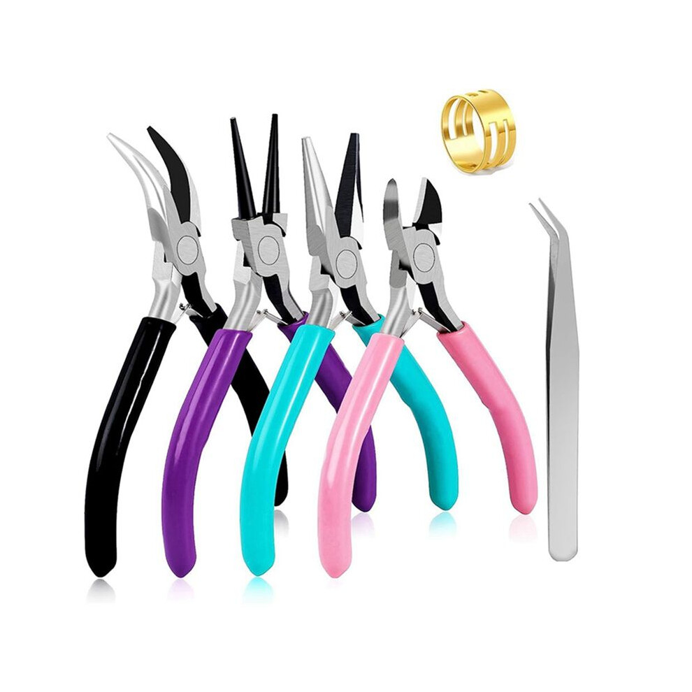 Jewelry Pliers Set Jewelry Making Tools Includes Needle Nose Pliers Round Nose Pliers Bent Nose Pliers Wire Cutter 4714183001643
