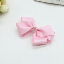 (Light Pink)Handmade Childrens Hair Accessories Rose Pink Ribbon Butterfly Headband Toddlers