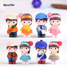 (8pcs/Set) Lovers Figurines Couple Figurines Miniature Landscape Crafts Ornament Decoration