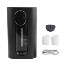 Mouthwash Dispenser for Bathroom, 18.26 Oz (540Ml) Touchless Auto Mouth Wash Dispenser with Magnetic Cups Black