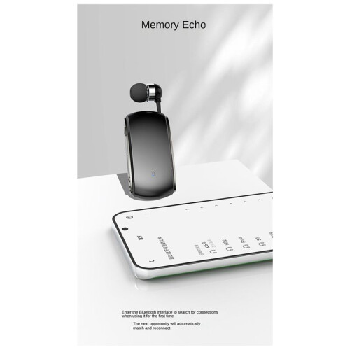 K68  Headset Lavalier Retractable Plug-In Card Single Earphone Multifunctional Clip Headset MP3 Player 1