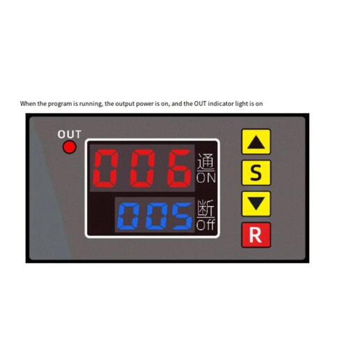 T3231 Digital  Delay Relay Multifunction LED Display Cyclic Timing Control  Adjustable Timing Relay,B 1