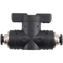 4-mm-Push-Connect-Ventil, Kugelhahn, 4-mm-Luftstromregelventil, Schnellverbindungsventil, Rohrverschraubungen, 3Er-Pack