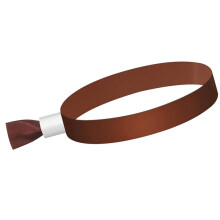 100 Pcs Cloth Event Wristbands, Colored Wrist Bands for Events, for Concert Wrist Strap (Brown)