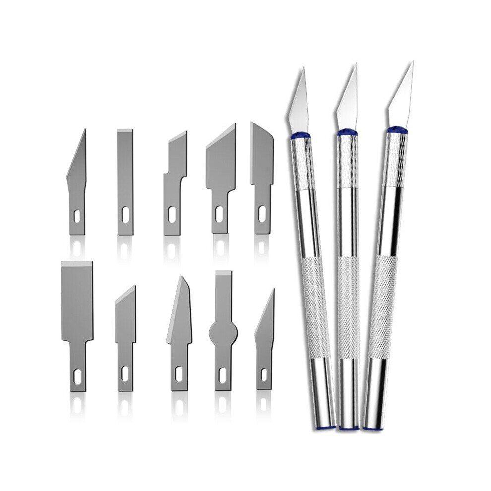 13Pcs Ngraving Carving Knife Set High Carbon Steel Scalpel Set, Multifunctional Carving Cutter Pens 6032483714536