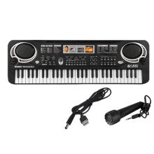 Tastiera Elettronica Musicale Digitale Pianoforte Elettrico con 61 Tasti Tastiere Giocattolo Musicali per Età 3-12 Anni