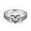 (7,7)Rings Flower Pattern Ring Heartshaped 1