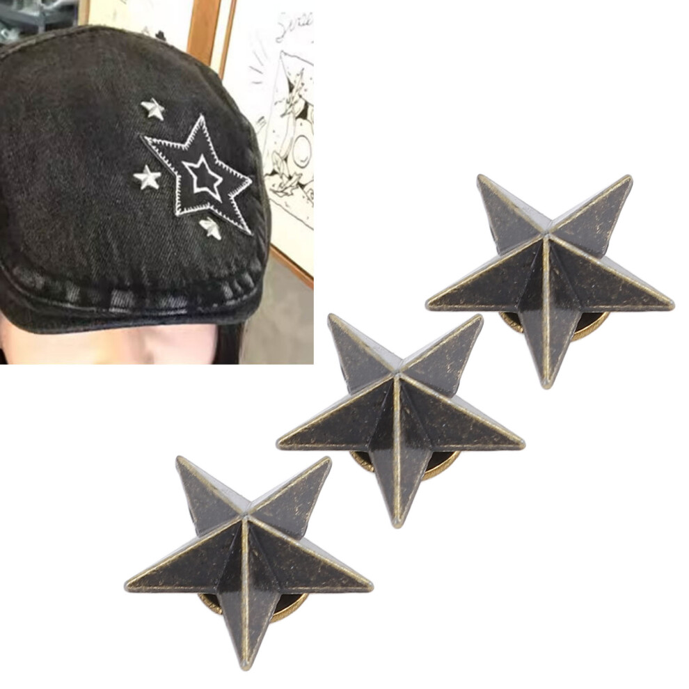 50 Sets 16Mm Alloy Star Rivets With 4Mm Screws For Leathercraft Crafts 5081384208836