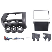 Car Radio Fascia for  Fit Jazz City LHD One Din Dvd Stereo Cd Panel Mount Installation Trim Kit Frame Bezel