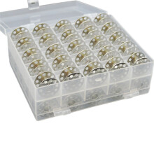 50 PièCes Bobines MéTalliques pour Machine à Coudre avec BoîTe de Rangement