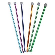 Extra Tunesische Lange HäKelnadeln im 5 GrößEn, 6,5 mm - 11,0 Mm, Afghanische 13,78 Zoll Lange HäKelnadeln Aus Aluminium