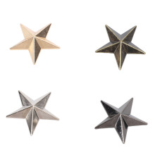 100 ensembles de rivets en forme d'étoile de 26 mm, clous en alliage, 4 couleurs