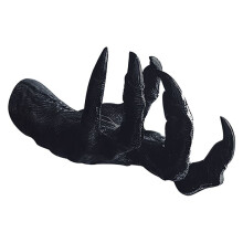 Witch's Hand Wall Hanging Statues,Resin Retro Art Hanging Design Mounted Hang Decoration for Living Room (Black)