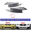 1Pair Car Front Left & Right Lower Bumper Splitter for  E90 E92 E93 M3 2006-2013 Front Lip Trim Protective Guard 3