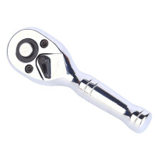 1/4Inch Quick Socket Ratchet Wrench Two-Way Short Handle 72 Teeth Spanner  Automotive Hand Repair Tools