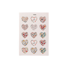 Valentinstag-Serie LOVE Tonform-Befestigungsaufkleber, Weiches Ton-Wassertransferdruckpapier, Wie Abgebildet