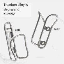 Bicycle Kettle Rack Titanium Alloy Hollow Riding Water Bottle Cage Holder with Screws Bike Cycling Accessories Style B