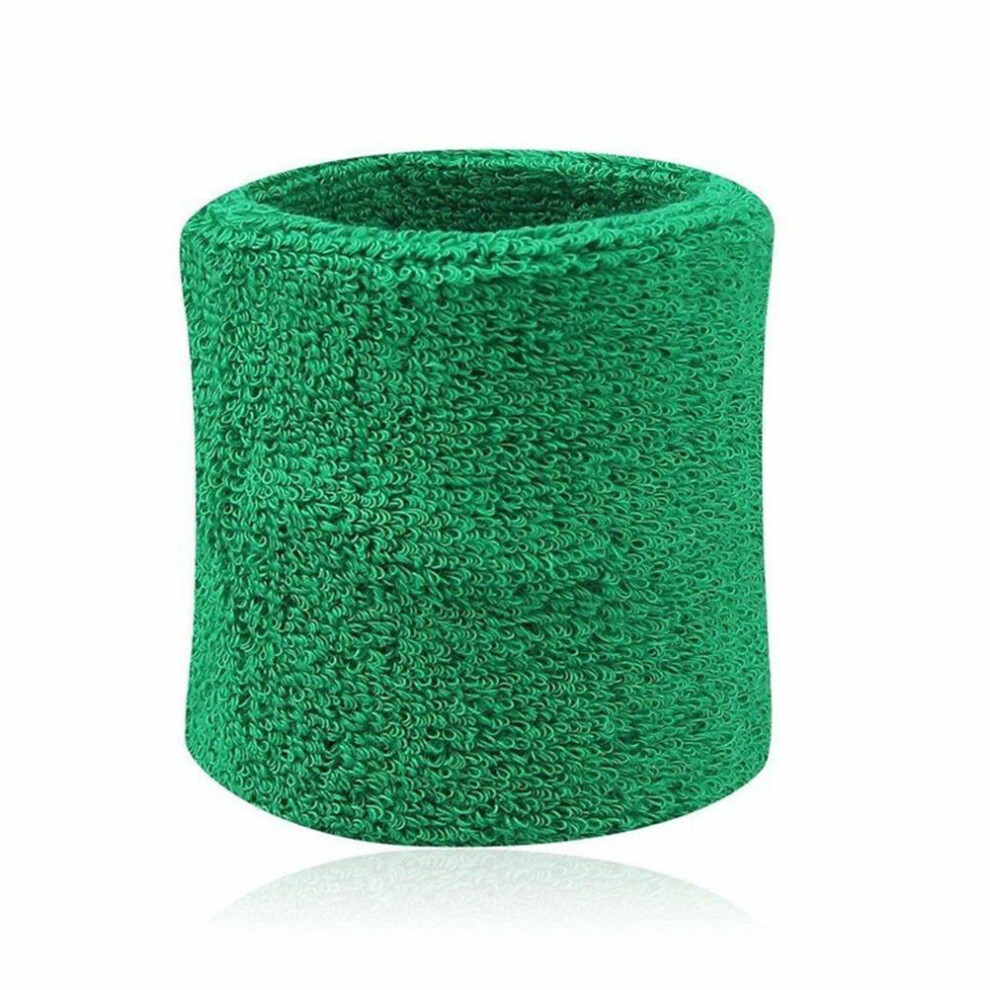 Unisex (Green2, 8*8Cm) Sweat Band Wrist Sports Gym Sweatband Fitness Towel Fancy Run Dress Wristband
