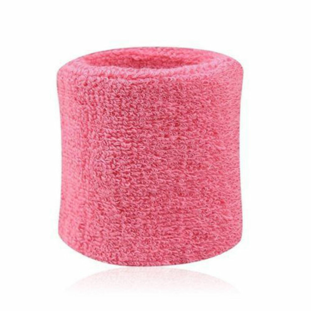 Unisex (Pink2, 8*8Cm) Wrist Sweat Band Sports Gym Sweatband Fitness Towel Fancy Run Wristband Dress