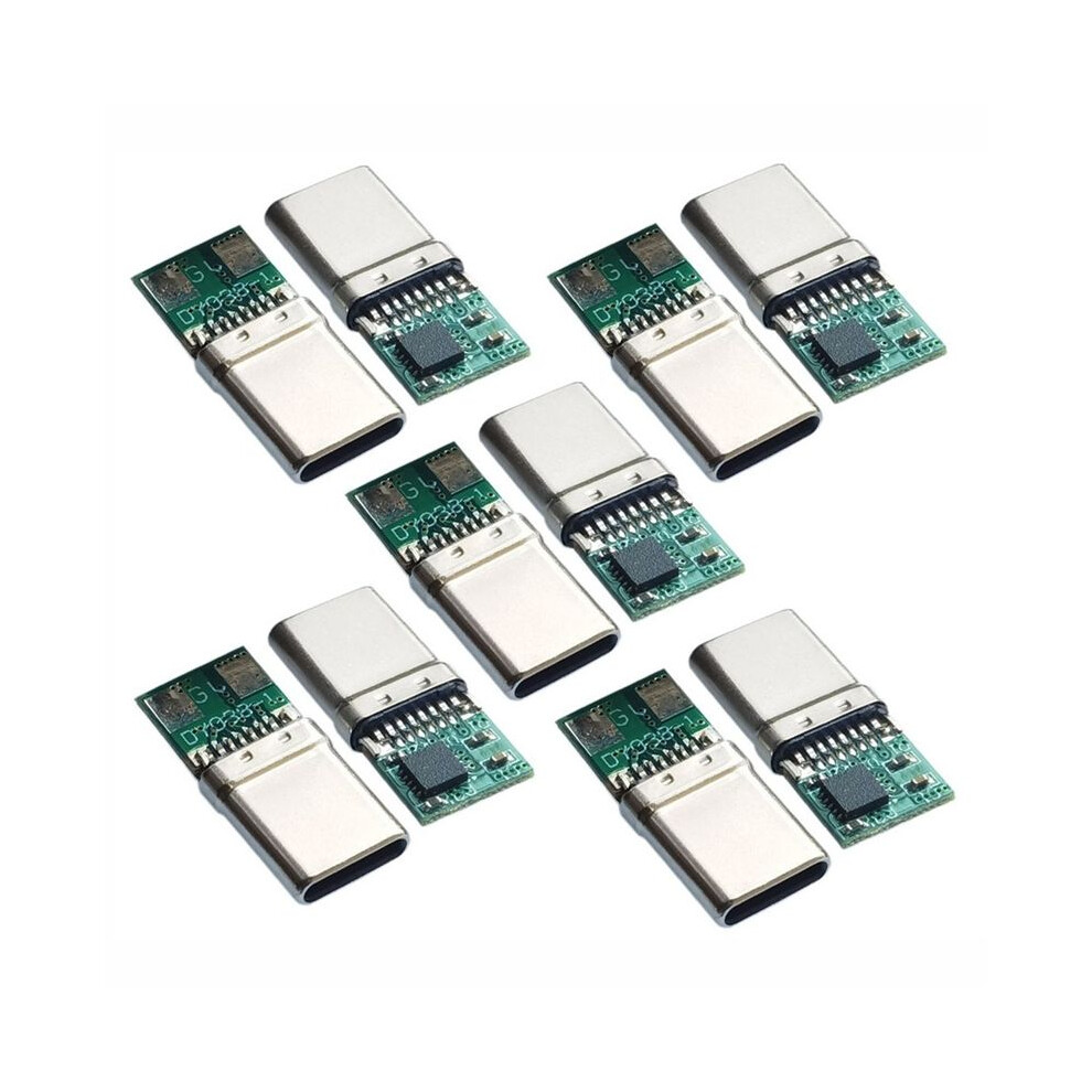10Pcs Fast Charge Module Pd/Qc Decoy Board Pd 2 3.0 Trigger Cable Usb Type-C Male Plug Qc4 Charge Connector 12V 6031977066779