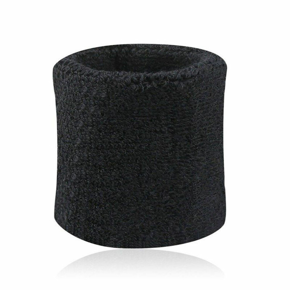 Unisex (Black2, 8*8Cm) Sweat Band Wrist Sports Gym Sweatband Fitness Towel Fancy Run Dress Wristband