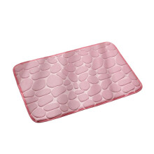 Bath Mat Cobblestone Bathroom Rugs Water Absorbent Bath Mats for Bathroom Machine Washable Bath Rugs(50X80cm,)