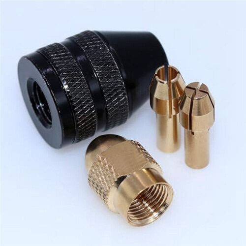 12-Teiliges Bohrfutter-Adapter-Set, 4486 Bohrfutter, 4485 Spannzangen, WechselfutterköPfe Aus Messing, Schnellspannbohrfutter mit Box 2